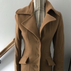 H&M camel winter coat xs size 4 donating this week